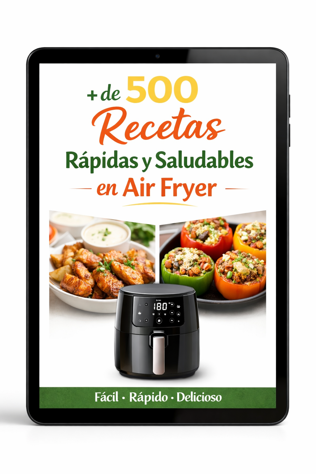 +500 Recetas Saludables y Rápidas en Air Fryer