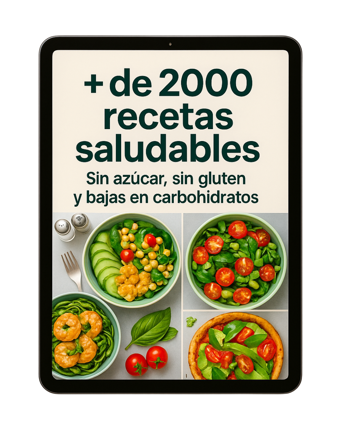 +2000 Recetas Antiinflamatorias sin azúcar, sin gluten y bajo en carbohidratos